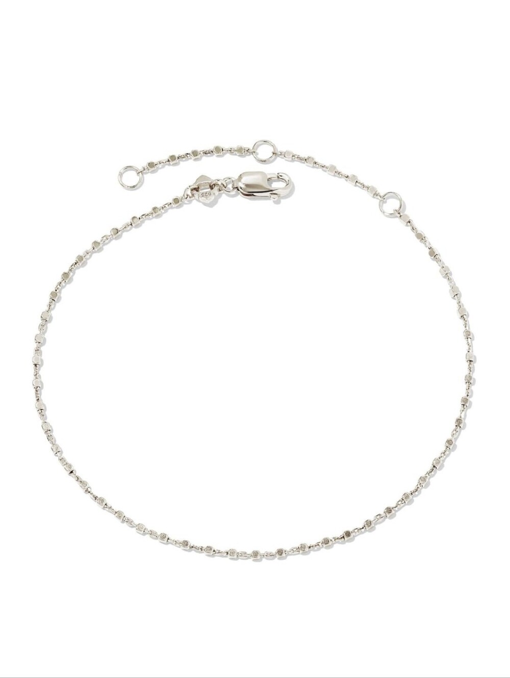 Kendra Scott Beaded Satellite Chain Bracelet in Sterling Silver NIB